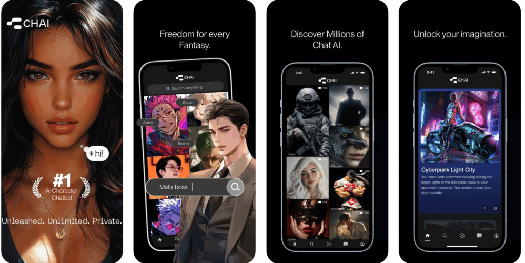Chai AI Homepage