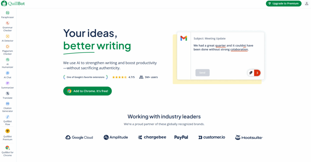 QuillBot browser extension