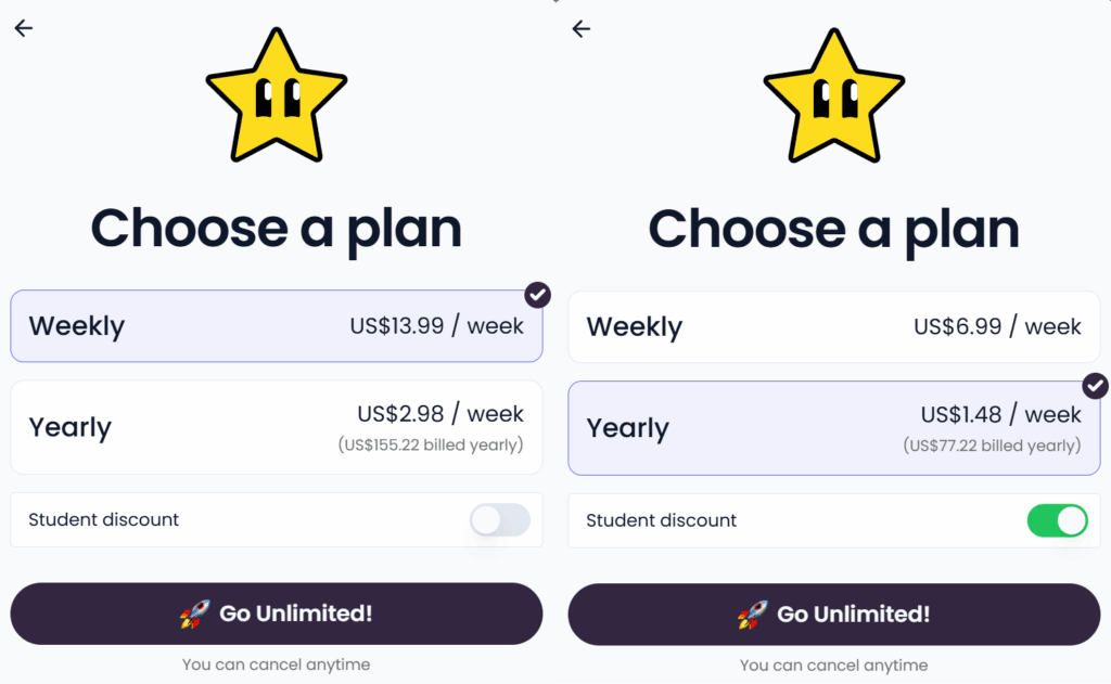 choose a plan