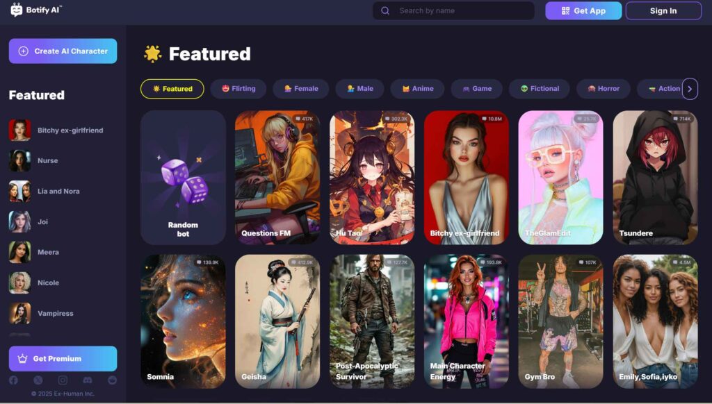 Botify AI homepage