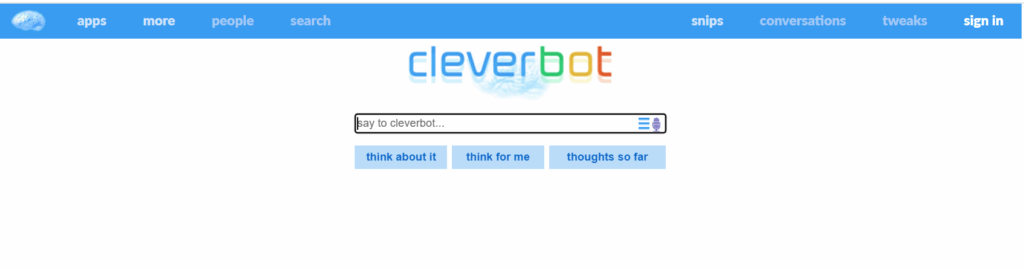Cleverbot Homepage