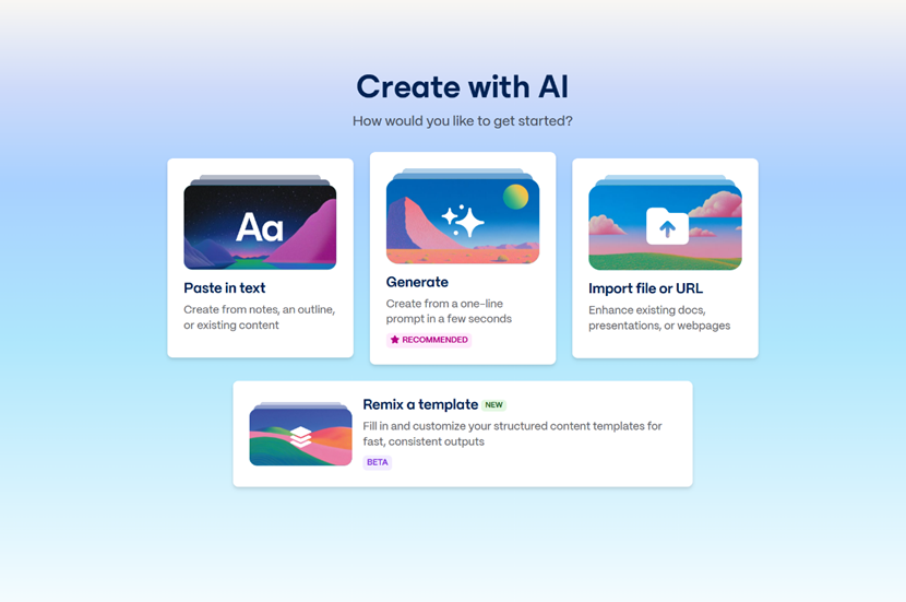Select a visual style or theme